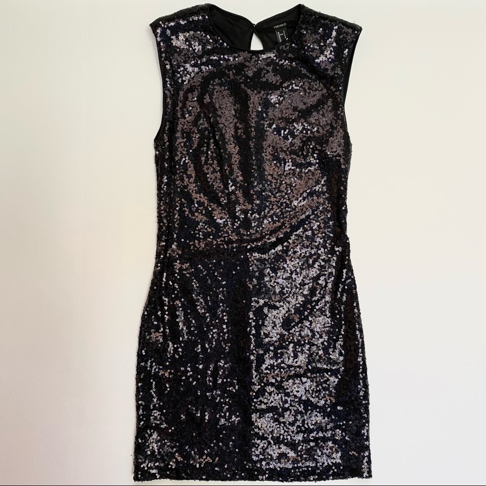 Forever 21 Sequin Bodycon Mini Dress: size small